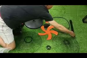 AeroMass Stand fan Ultra Strong Floor Stand Fan 16 Inch 5 blades 3 Speed Mode Kipas Berdiri Angin Kuat Diri