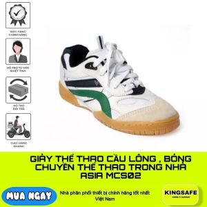 GIÀY THỂ THAO TRONG NHÀ ASIA MCS02 VẢI DA TỔNG HỢP  ÊM THẤM HÚT MỒ HÔI  VẬN ĐỘNG CƯỜNG ĐỘ CAO  ( 1 ĐÔI )