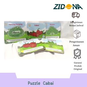 Puzzle Cabai MDF Rabbit&Turtle: Desain Unik & Edukatif