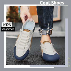 Xishop สินค้ามาใหม่  รองเท้าผ้าใบแฟชั่นสำหรับผู้ชาย เป็นงานเปิดส้น ทรงสวย ใส่สบาย แมทช์ง่าย ใส่กับชุดอะไรก็เข้า  ราคาดี นาทีนี้ต้องมีแล้วป่ะ