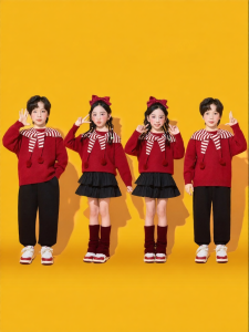 Chinese Red Performance Sweater Set