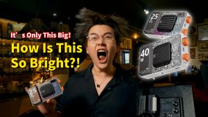 Leekai P40 Pocket Light 40W LED Light Studio light untuk streaming langsung boleh dipasang pada kamera digunakan untuk fotografi dan menembak video saiz mudah alih.