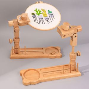 Giá Đỡ Thêu Tay Điều Chỉnh Được Bằng Gỗ Nguyên Khối Để Bàn Giá Đỡ Thêu Chéo Cố Định Đồ Dùng Thêu DIY Cho Gia Đình