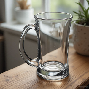 2025 New Glass Cup with Handle Tea Cup Water Cup Wine Cup Luxury Sensation High Aesthetic Value Home Use Elegant Design