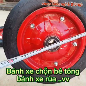 Bánh xe cao su đúc Bánh xe dùng cho máy trộn bê tông đường kính 315cm và 34cm kèm 2 ổ bi