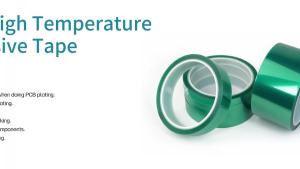 Width 3mm ~ 100mm Green Heat Resistant PCB Solder SMT Plating Shield Insulation Protection PET Film Tape High Temperature Sealer