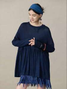 3D Hook Flower Wool Sweater