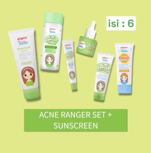 Paket Kecantikan Pigeon Teens Acne Care Complete Set Isi 6 item (kulit wajah sensitif / berjerawat)