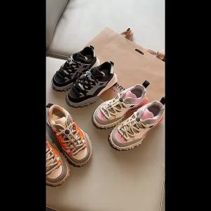 Childrens Spring Autumn Sneakers Boys Breathable Comfortable Running Shoes Girls Fashion Sports Casual Soft-soled Non-slip Kids