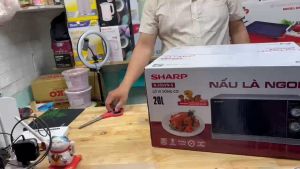 Lò vi sóng Sharp R-205VN-lò vi sóng cơ 20 lít-800W tiết kiệm điện-đa chức năng-hâm-nấu-rã đông-bảo hành 12 tháng toàn quốc