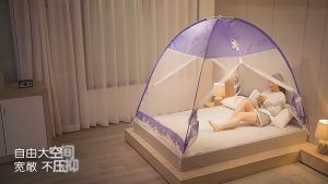 มุ้ง 4-6ฟุต พับเก็บ มูออนไลน์ พร้อมส่ง สปริง ตมูงกันยุง พร้อมซิปติดตั้งด้านล่าง เพื่อป้องกันเด็กตกจากเตียง