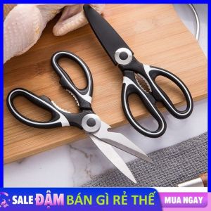Kéo Nhà Bếp Cắt Gà Mổ Cá  Khui Nắp Chai Bằng Thép Không Gỉ Đa Năng - Kéo Cắt Gà  Kéo Nhật Làm Bếp  Cắt Vải  Cắt Giấy Siêu Sắc Kèm Nắp Đậy Tiện Lợi