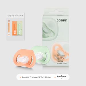 Ngậm Núm Vú Giả Chỉnh Nha Kháng Khuẩn Chống Colic 0-6 Tháng