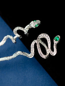 New Chinese Style Spirit Snake Hairpin Minimalist Modern Hairpin Personalized Cold Style Sweet Cool Girl Hair Accessories Bun Updo Hair