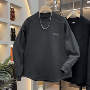 Double-Sided Fleece Sweatshirt Half-High Collar Solid Color Base Layer Warmth Inner Wear Casual Loose Fit Youthful Style