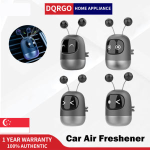 DQRGO [SG Stock] Universal Car Aromatherapy Car Air Freshener Purifier Car Perfume Robot Car Air Vent Solid Air Freshener Car Interior Decoration for All Car