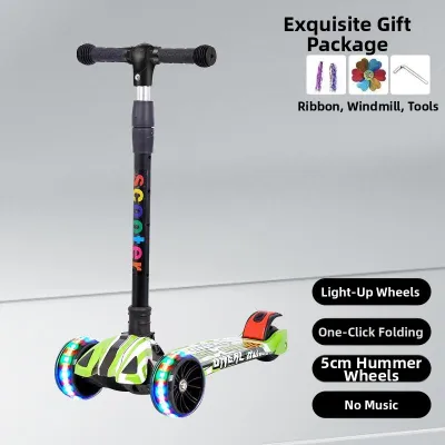 LIWAN | 3-in-1 Folding Scooter With Music and Lights 2-12 Years
