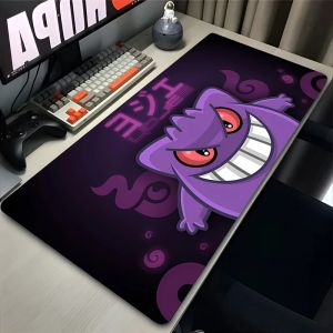Bandai | Colorful Gaming Keyboard Rug Laptop Japan Cool Anime Mouse Pad XXL Black P-pokemon Desk Mat PC G-gengar Gamer Cabinet Mousepad