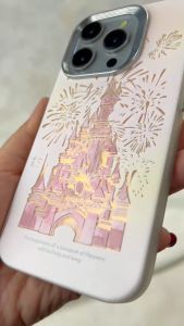 NEW Case !! PRINCESS CASTLE PINK CHROME CAMERA COMPATIBLE FOR ip 16 PROMAX 16 PRO 16 15 PROMAX 15 PRO 15 14 PROMAX 14 PRO 14 13 PROMAX 13 PRO 13 12 PROMAX 12 PRO 12 11 PREMIUM COVER BERGAMBAR CARTOON