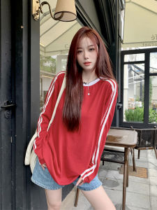 เสื้อยืดแขนยาวกันแดดหลวมๆ สไตล์ฮ่องกง สำหรับผู้หญิงในช่วงฤดูร้อน เสื้อเชิ้ตแขนยาวทรงหลวมสบายๆ สำหรับผู้หญิง