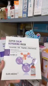 [TEM PHỤ + XUẤT VAT] Mặt nạ vi sợi làm dịu phục hồi da Hàn Quốc SUR.MEDIC Super Calm Repairing Mask