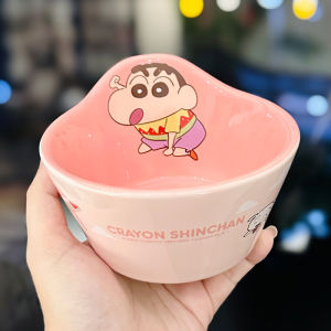 Crayon Xiaoxin Joint-Name Ceramic Tableware For Home Cute Kids for One Person Rice Bowl Plate Milk Cup Breakfast Set