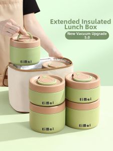 YOULUNMEI | 24-Hour Heat Retention Multi-Layered Insulated Lunch Box for Students and Office Workers