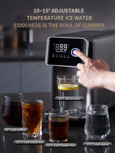 JMEY Is A Hot Drinking Machine Cold and Hot Home Small Desktop Desktop Drinker Refrigeration Direct Drinking Machine L1 Gray