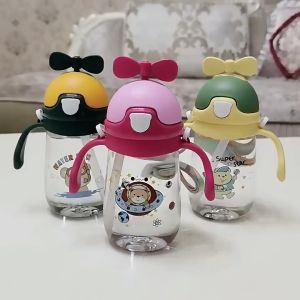 BOTOL MINUM BPA / BOTOL SUSU BALITA KEPALA BALING-BALING LUCU 350ML