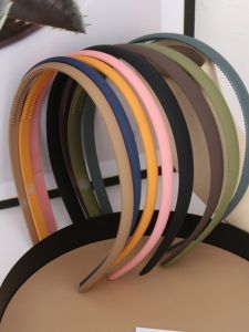 Matte Hairband with Teeth Black Female Stylish Simple Versatile Hair Accessories Double Pack Korean Style Fresh Outlined