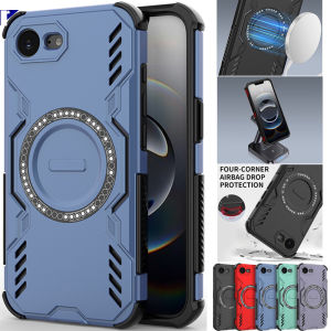 For Samsung Galaxy S25 Plus Ultra Edge A06 A16 A26 A36 A55 A56 5G 4G Shockproof iPhone Case with Ventilated Cooling and Magsafe Magnetic Support