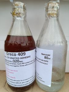 Greco Super power adhesive 409 320ml + Cleaner/Remover 80ml for Reglue Shoes