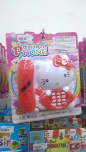 Mainan Telepon Mini Hello Kitty – Mainan Anak Perempuan Lucu Suara Nyata & Belajar Komunikasi