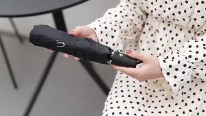 UV Foldable Umbrella Automatic Umbrella Anti-UV Sun/Rain Windproof 3 Folding Compact HomeChum