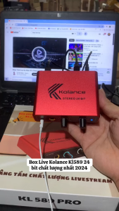Box Livestream Thu Âm Cao Cấp KOLANCE KL 589 PRO STEREO 24 Bit Thu Âm Cho Âm Thanh Sắc Nét Chất Lượng Cao