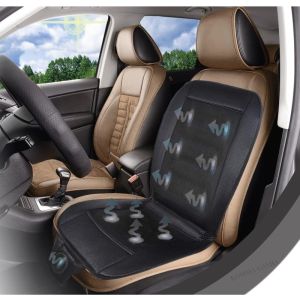 12V/24V 3D Spacer Car Summer Cool Air Seat Cushion With Multiple Fan Fast Blowing Ventilation Seat Cooling Pat Refrigerated Seat