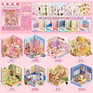 Stress Relief 3D Scenery Sticker Book Handmade Shop Girls Dream Room Decor Creative Stationery Business Supplies Paper Book