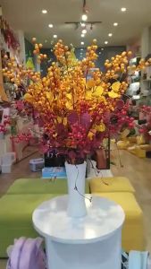 Cành Đào Đông Có Lá Cao Cấp Cắm Bình Hoa Decor Trang Trí Hàng Nhập Khậu Loại 1 Trùm Sỉ Gia Thành