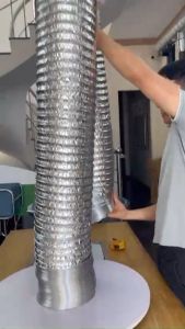 Ống bạc thông gió phi 200 ống dẫn gió quạt d200 ống nối quạt hút gió giá rẻ ống hút gió D200mm