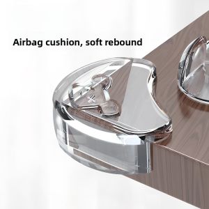 Transparent Silicone Corner Protector for Glass Table Edges And Kitchen Appliance Protection Straight Angle Bumper Guard