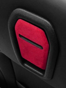 ALCANTARA | Miếng Dán Trang Trí Lưng Ghế Bằng Da Alcantara/Carbon Fiber Dành Cho Ford Mustang GT 2024 - Phụ Kiện Độ Nội Thất Ô Tô