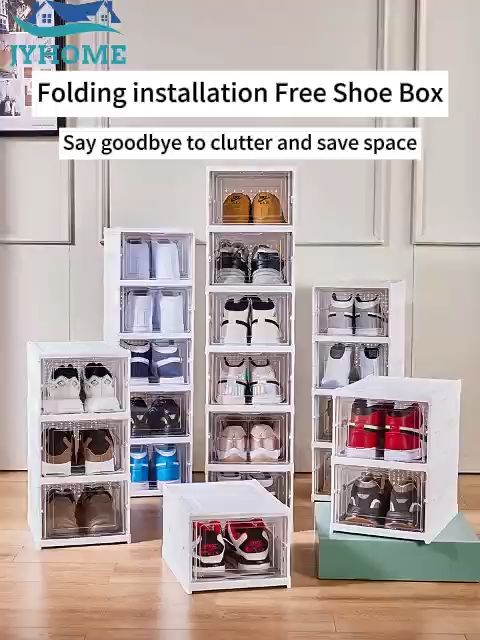 Storage Box Collapsible Shoe Racks JYHOME Large Size Shoe Rack