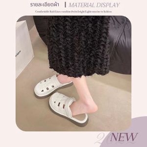 NDDshop New Product รองเท้าแฟชั่นรัดส้น ระบายอากาศได้ดี วัสดุเป็นยาง กันน้ำ กันลื่น เบา สวมใส่สบายเท้า มีให้เลือก 4 สี งานดี ทรงสวย มาใหม่ รีบสั่งน๊าาา