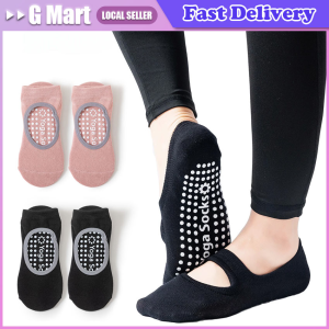 1 Pair Yoga Socks for Women Nylon Pure Cotton Non Slip Section Bandage Sports Ballet Dance Sock Moisture Absorption Perspiration