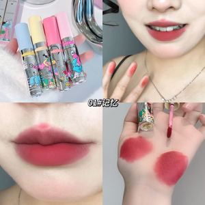 Keke Mood Velvet Matte Lip Glaze 03# Lipstick Lip Gloss Beauty Decoration Silk Velvet Texture Student Party Cosmetic