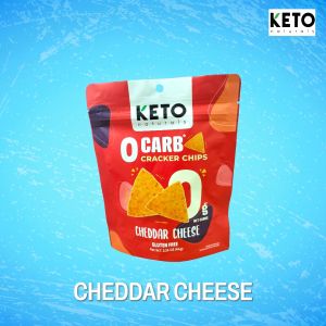 คีโต แครกเกอร์สุขภาพ ไม่มีน้ำตาล ไม่มีคาร์บ รสเชดดาร์ชีส