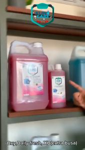 Detergen Oxy KLINO CARE 5 Liter Deterjen Cair Premium Laundry Detergent Penghilang Noda Pakaian Anti Bakteri Bau Apek Izin Kemenkes RI Ramah Lingkungan