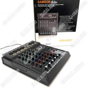 Mixer Ashley Samson 4 Original 4 Channel Bluetooth - Soundcard samson4 Mixing 4 Bagus Murah ( Bisa COD )