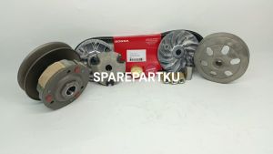 KZL PAKET KIRIAN BEAT FI 5 JENIS VANBELT + RUMAH ROLLER ASSY + KIPAS + GEMUK + PULLY ASSY / SCOOPY FI / SPACY FI / PAKET CVT BEAT FI / KARET PENGGERAK / VANBELT ASSY RUMAH ROLLER / V-BELT DRIVE / ROLLER / PANBEL CVT / ROLER