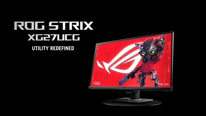 ASUS ROG Strix XG27UCG Dual mode Gaming Monitor – 27-inch 3840x2160, dual mode (4K 160Hz or FHD 320Hz), 1ms (GTG), Fast IPS, Extreme Low Motion Blur Sync, USB